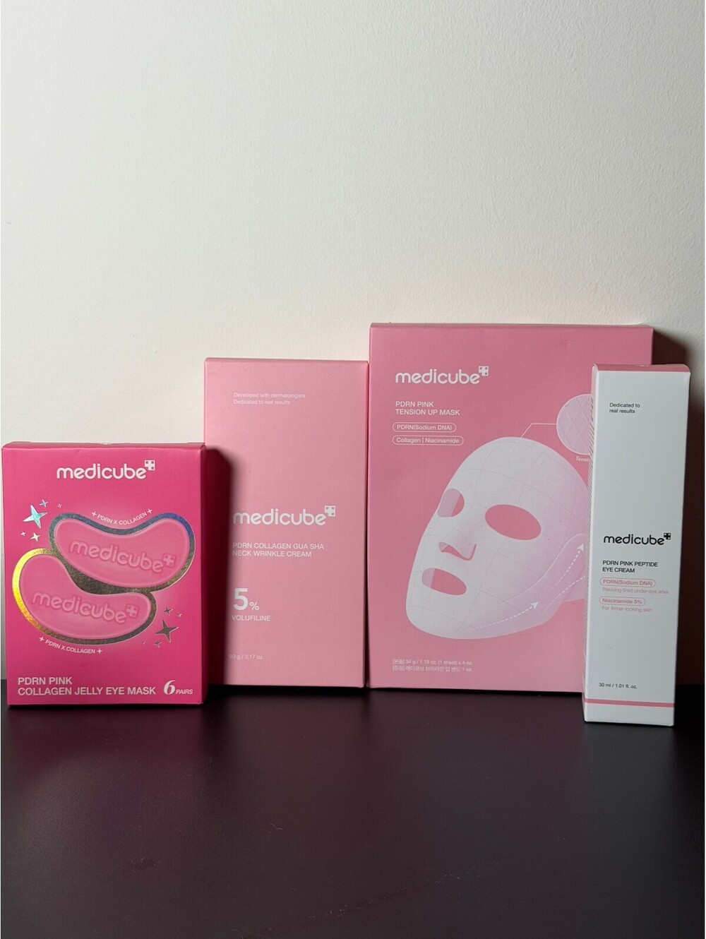 Medicube PDRN Pink Skincare Set Eye Mask Cream Neck Cream + Face Masks NEW
